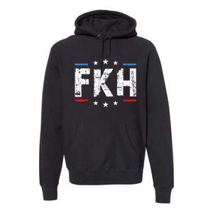 Fkh Political Humor F Kamala Harris Conservative Republican Premium Hoodie