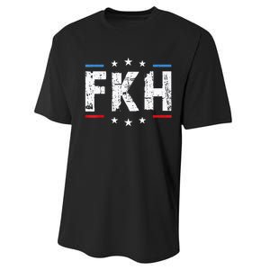 Fkh Political Humor F Kamala Harris Conservative Republican Performance Sprint T-Shirt