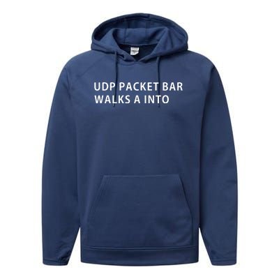 Funny Programmer Humor UDP Protocol Joke Performance Fleece Hoodie