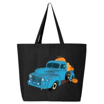 Fall Pumpkin Harvest Time Old Pickup Farm Truck 25L Jumbo Tote