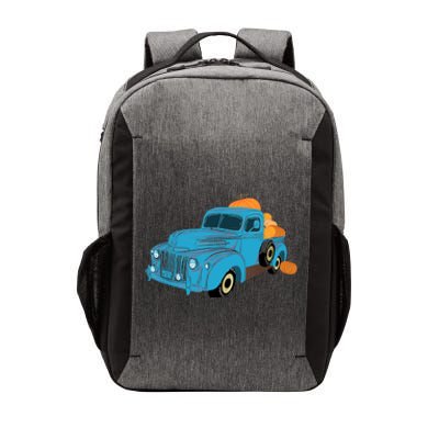 Fall Pumpkin Harvest Time Old Pickup Farm Truck Vector Backpack