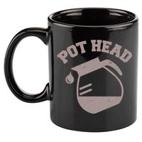 Funny Pot Head Coffee Lover 11oz C Handle Ceramic Mug