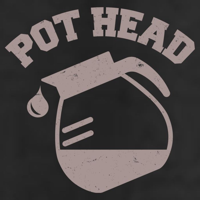 Funny Pot Head Coffee Lover 11oz C Handle Ceramic Mug