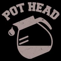 Funny Pot Head Coffee Lover Drawstring Bag