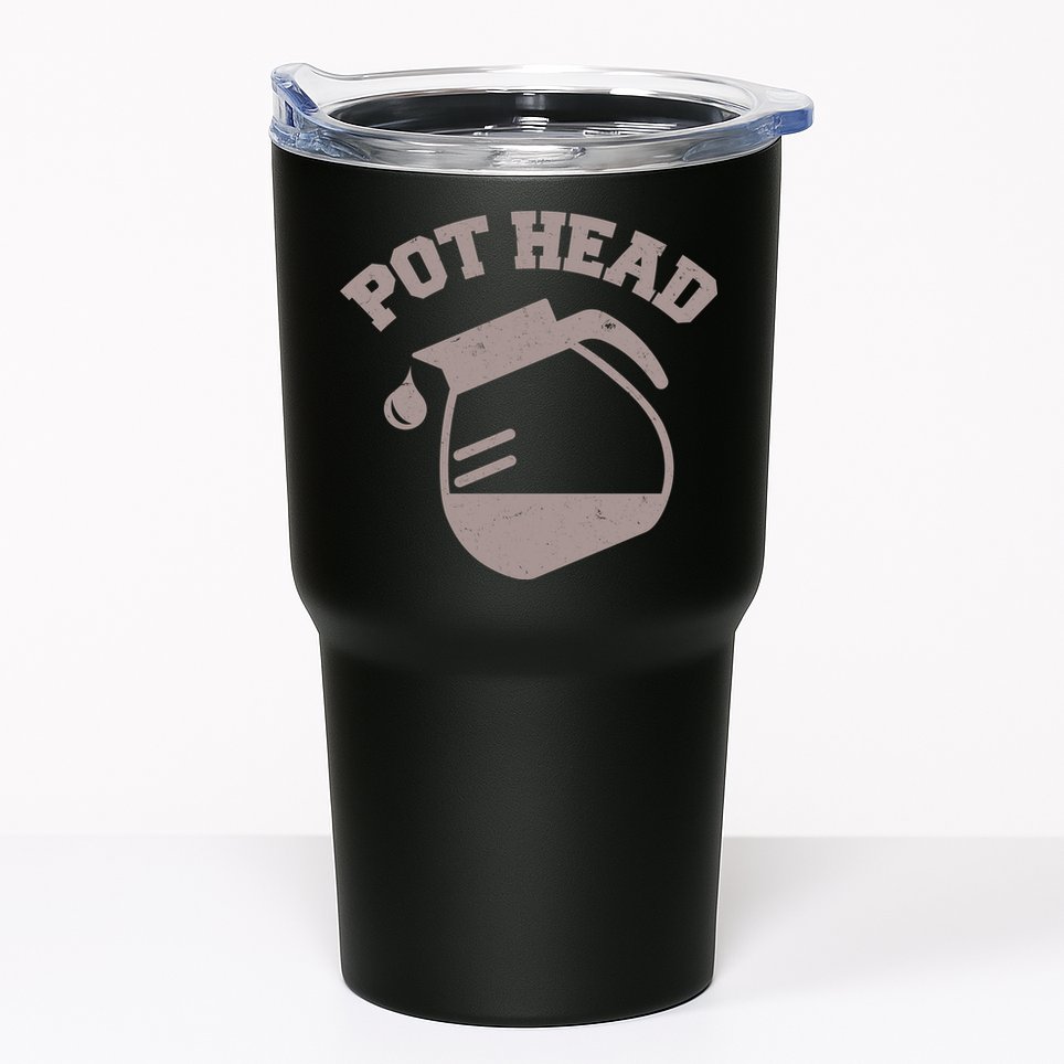 Funny Pot Head Coffee Lover Tumbler