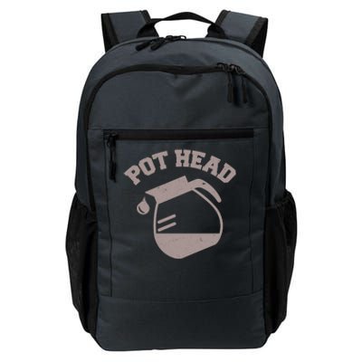 Funny Pot Head Coffee Lover Daily Commute Backpack