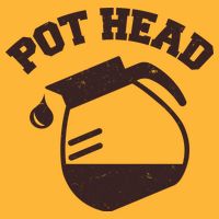 Funny Pot Head Coffee Lover Cooling Performance Crew T-Shirt