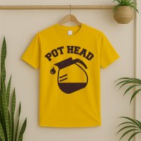 Funny Pot Head Coffee Lover T-Shirt