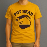 Funny Pot Head Coffee Lover T-Shirt