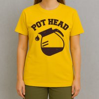 Funny Pot Head Coffee Lover T-Shirt