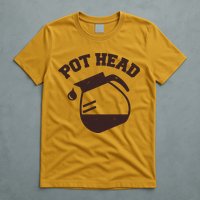 Funny Pot Head Coffee Lover T-Shirt