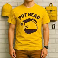 Funny Pot Head Coffee Lover T-Shirt