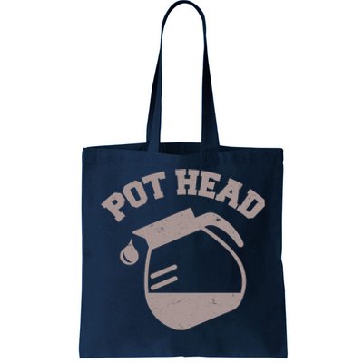 Funny Pot Head Coffee Lover Tote Bag