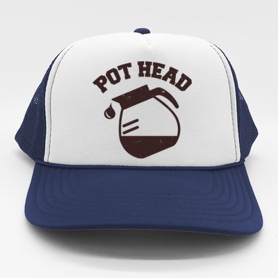 Funny Pot Head Coffee Lover Trucker Hat