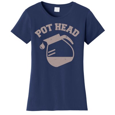 Funny Pot Head Coffee Lover Women's T-Shirt