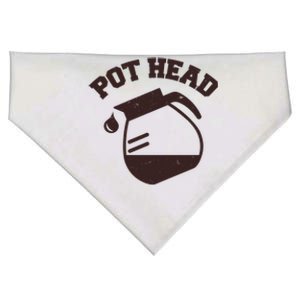 Funny Pot Head Coffee Lover USA-Made Doggie Bandana