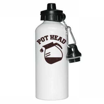 Funny Pot Head Coffee Lover Aluminum Water Bottle