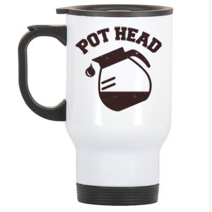 Funny Pot Head Coffee Lover Stainless Steel Travel Mug