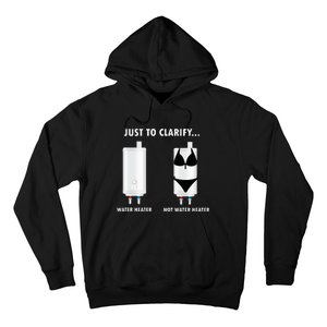 Funny Plumber Hot Water Heater Plumbing Dad Joke Hoodie