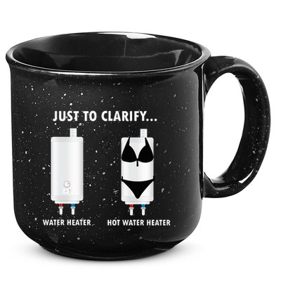 Funny Plumber Hot Water Heater Plumbing Dad Joke 15oz Campfire Ceramic Mug