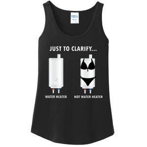 Funny Plumber Hot Water Heater Plumbing Dad Joke Ladies Essential Tank