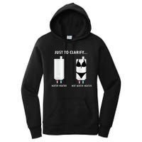 Funny Plumber Hot Water Heater Plumbing Dad Joke Women's Pullover Hoodie