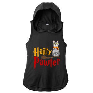 FUNNY Pun Hairy Pawter TShirt Wizard Gift For Cat Lovers Ladies PosiCharge Tri-Blend Wicking Draft Hoodie Tank