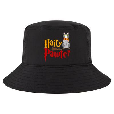 FUNNY Pun Hairy Pawter TShirt Wizard Gift For Cat Lovers Cool Comfort Performance Bucket Hat