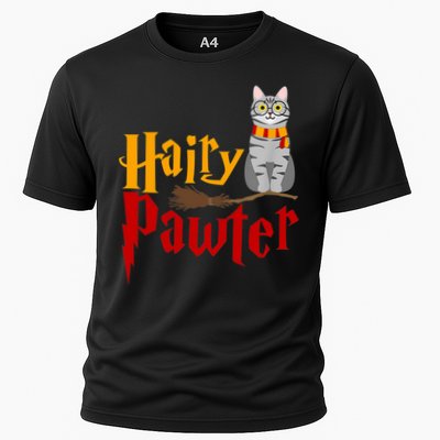 FUNNY Pun Hairy Pawter TShirt Wizard Gift For Cat Lovers Performance Shirt
