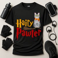 FUNNY Pun Hairy Pawter TShirt Wizard Gift For Cat Lovers Cooling Performance Crew T-Shirt