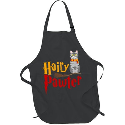 FUNNY Pun Hairy Pawter TShirt Wizard Gift For Cat Lovers Full-Length Apron With Pockets