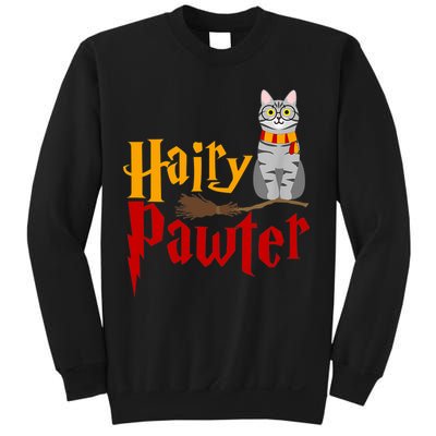 FUNNY Pun Hairy Pawter TShirt Wizard Gift For Cat Lovers Sweatshirt