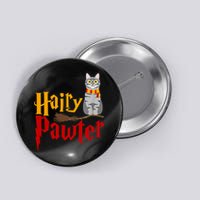 FUNNY Pun Hairy Pawter TShirt Wizard Gift For Cat Lovers Button