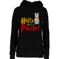 FUNNY Pun Hairy Pawter TShirt Wizard Gift For Cat Lovers Womens Funnel Neck Pullover Hood