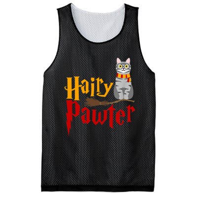 FUNNY Pun Hairy Pawter TShirt Wizard Gift For Cat Lovers Mesh Reversible Basketball Jersey Tank