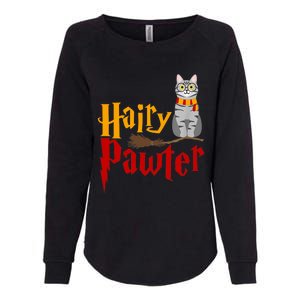 FUNNY Pun Hairy Pawter TShirt Wizard Gift For Cat Lovers Womens California Wash Sweatshirt