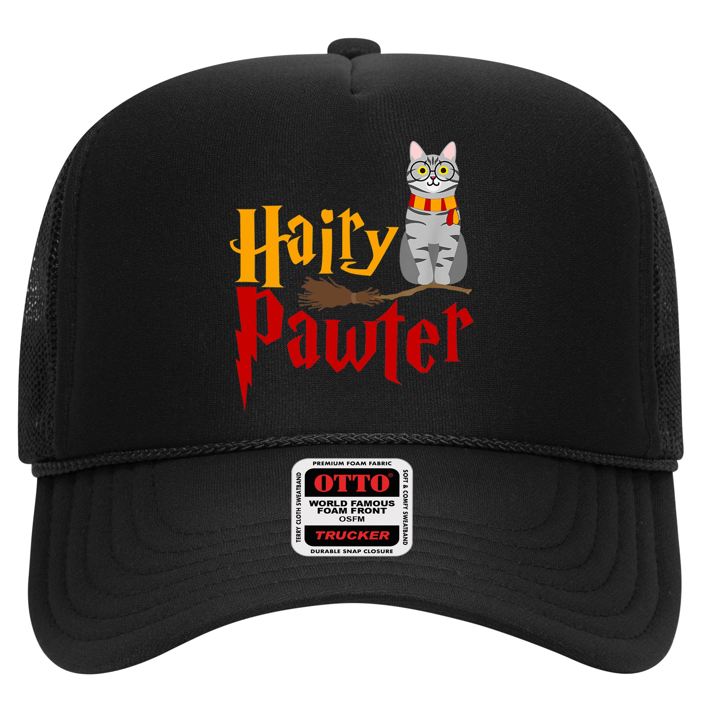 FUNNY Pun Hairy Pawter TShirt Wizard Gift For Cat Lovers Hat
