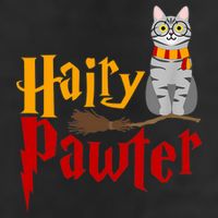 FUNNY Pun Hairy Pawter TShirt Wizard Gift For Cat Lovers Hat