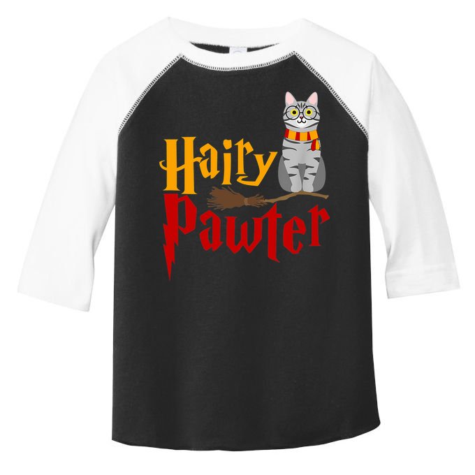 FUNNY Pun Hairy Pawter TShirt Wizard Gift For Cat Lovers Toddler Fine Jersey T-Shirt