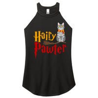 FUNNY Pun Hairy Pawter TShirt Wizard Gift For Cat Lovers Women's Perfect Tri Rocker Tank