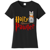 FUNNY Pun Hairy Pawter TShirt Wizard Gift For Cat Lovers Women's T-Shirt