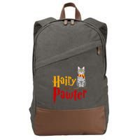 FUNNY Pun Hairy Pawter TShirt Wizard Gift For Cat Lovers Cotton Canvas Backpack