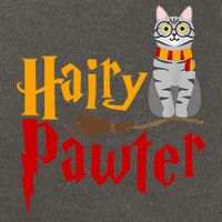 FUNNY Pun Hairy Pawter TShirt Wizard Gift For Cat Lovers Cotton Canvas Backpack