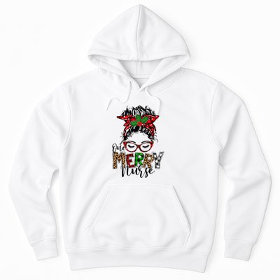 Festive Plaid Holiday PJs for Busy School Nurses Hoodie
