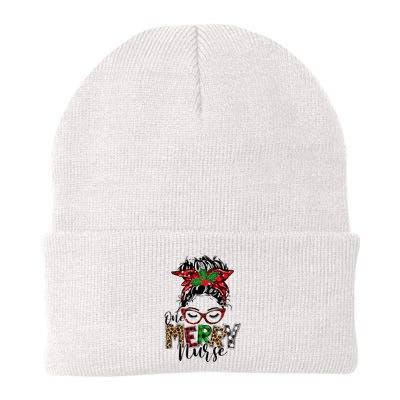 Festive Plaid Holiday PJs for Busy School Nurses Beanie