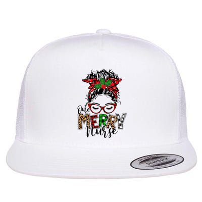 Festive Plaid Holiday PJs for Busy School Nurses Flatbill Hat