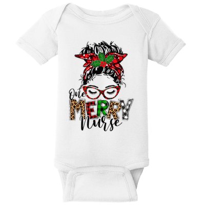 Festive Plaid Holiday PJs for Busy School Nurses Baby Bodysuit