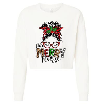 Festive Plaid Holiday PJs for Busy School Nurses Cropped Pullover Crew