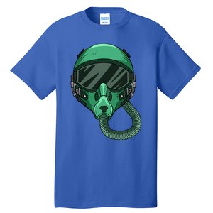 Fighter Pilot Helmet Aviator Headgear Sunglasses Gift Tall T-Shirt