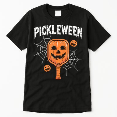 Funny Pickleween Halloween Pickleball Players Gift Tall T-Shirt
